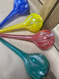 Blown Glass Watering Globes - TWO LOTS OF 4 AVAILABLE PRICED INDIVIDUALLY $15 EA