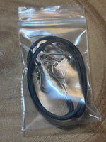 Sterling/Cord Open Ended Necklace