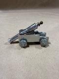 Small Vintage Metal Civil War Cannon — Made in Italy