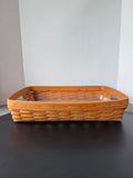 1993 Longaberger Hostess Serving Basket with Plastic Liner