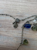 Ann Taylor Loft Wire Wrapped Teardrop Stone Charm Necklace
