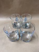 Christmas Tree Drinking Glasses — 4 Glasses // 2 Sets Available // PRICED INDIVIDUALLY