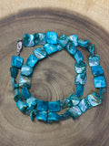 Turquoise Dyed Beaded Necklace