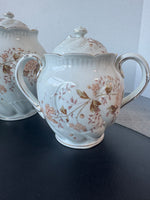 15-piece LS&S Carlsbad Austria Peach Floral Porcelain Tea Set