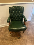 Green Leather Office Chair