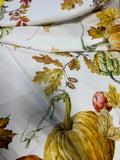 Williams Sonoma Heirloom Pumpkin Round Tablecloth