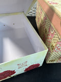 Trio of Floral Decorative Storage Boxes
