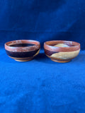 Small Artisan Inlayed Wooden Bowls (2)