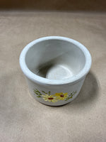 Handpainted Floral Stoneware Dish