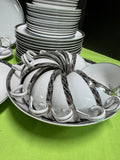 96-Piece Fukagawa Arita Japan Pattern 917 China Set
