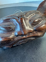 Balinese Deity Hand Carved Vintage Wooden Bell