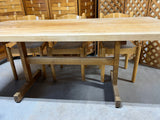 Butcher Block Dining Table with 6 Chairs ***HEAVY ITEM***READ DETAILS ON PICK UP POLICY***