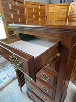 Lingerie Chest with Flip Top Jewelry Storage and Mirror