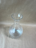 Etched Clear Glass Decanter / Vase
