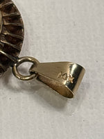 14K Gold Mexican Dos Pesos Pendant