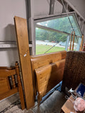 Queen Sleight Bed with Rails and Slats