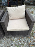 All Weather Wicker patio Chair Pair