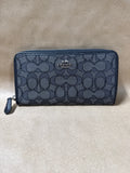Coach Outlined Signature Accordion Zip Wallet