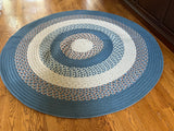 Ethan Allen Blue Braided Rug
