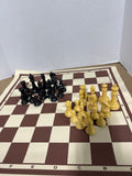Portable Chess Board With Chess Pieces - 17 Pieces