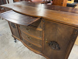 Antique Carved 2 Piece Ornate Hutch***HEAVY ITEM***READ DETAILS ON PICK UP POLICY***
