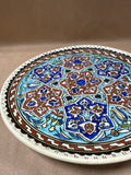 (A) Hand Painted Decorative Plate — Made In Turkey