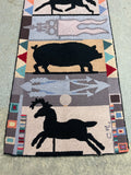 Claire Murray Animal Hook Rug/Runner (79"x26")