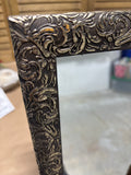 Full Length Mirror with Silver/Black Frame