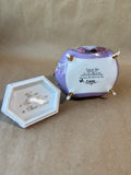 Ardleigh Elliott Purple Porcelain Musical Box “Lena Lue’s Wings Of Love” WORKS