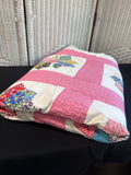 Dresden Plate Hand Made Vintage Quilt