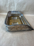 Art Deco Style Silver Plate Inkwell Desk Set