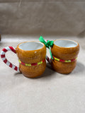 Gingerbread Coffee Mugs - Pair