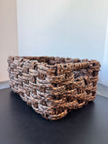 Dark Woven Storage Basket