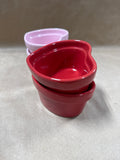Set Of 4 Valentines Day Heart Ramkins // 2 Sets Available // PRICED INDIVIDUALLY