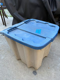 18 Gal Plastic Storage Bin w/Lid