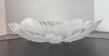 White Swirl Murano Glass Centerpiece Bowl