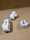 (C) Set Of 3 Travel Adapters NOT TESTED