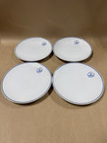 Royal Copenhagen Blue Fluted Dessert Plates #729 - Set Of 4 (F)