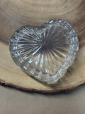 Glass Heart Shaped Box