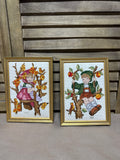 Pair Of Hummel Needlepoint Art