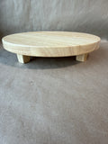 Round Rubberwood Footed Serve Stand - Hearth And Hand