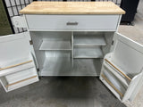 Harper & Bright Designs Kitchen Cart, on Casters