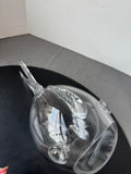 Clear Blown Glass Open Mouth Fish Decor AS IS (READ DESCRIPTION CAREFULLY)