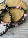 Trio of Silver Tone & Stretch Bracelets