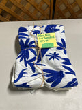 Pottery Barn Blue and White Embroidered Table Cloth, 50"x50"