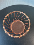 Copper Tone Metal Footed Crock