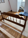 Double Bed with Rails and Slats