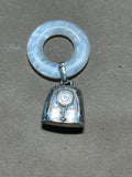 Webster Sterling/Mother of Pearl Rattle/Teething Ring