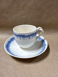 Hartley Greens Shell Blue Teacup & Saucer Set // 4 Available// PRICED INDIVIDUALLY AT $45 EACH