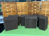 Brown Canvas Organizer Lot, 8 pc